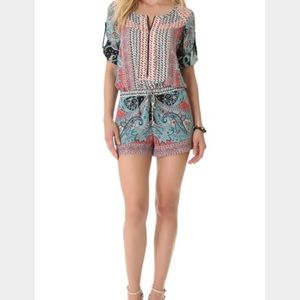 BCBG Paisley Long Sleeve Benjamin Romper